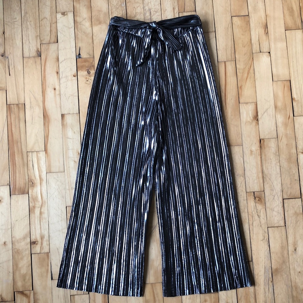 Zara Metallic Silver Culottes *3 for $30*